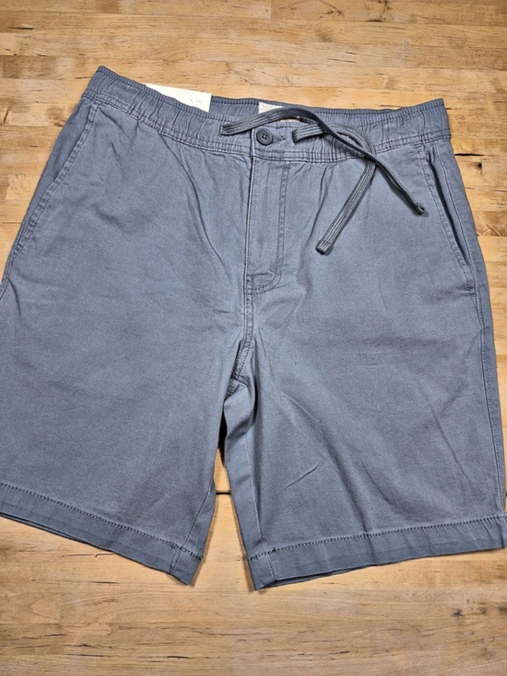 mutual weave The Pull-On Canvas Shorts in Blue Size Medium NWT